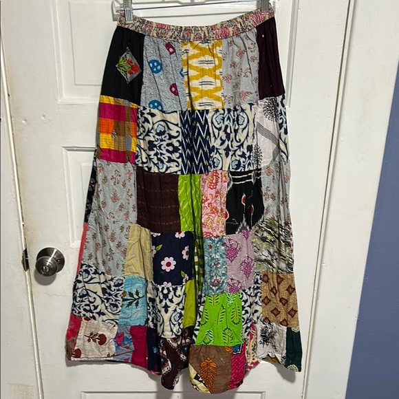 Patchwork Maxi Skirt - Picture 3 of 6